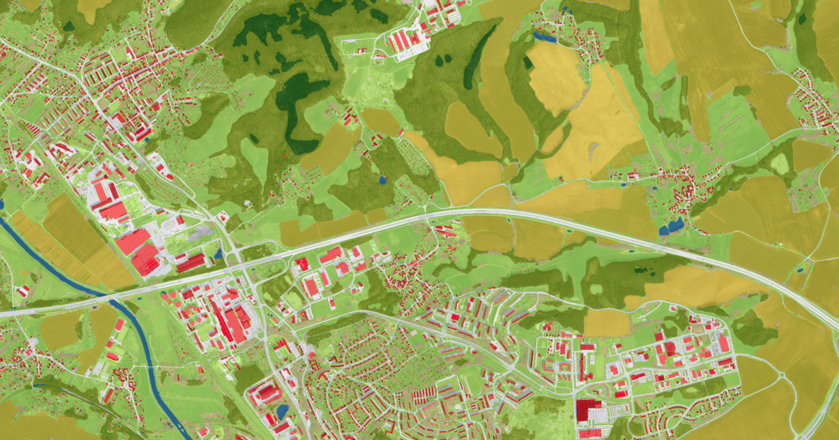 Digitale Karte Landbedeckung